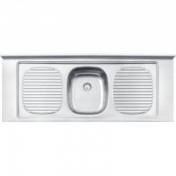 PIA DE APOIO EM ACO INOX 140X55CM TRAMONTINA STRATTA  34