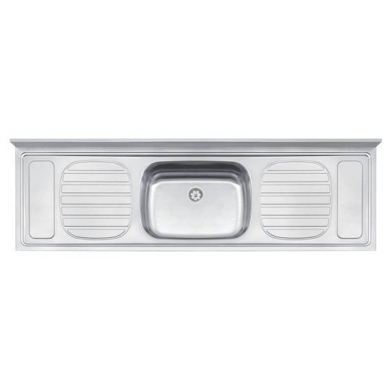 PIA DE APOIO FILO 56 PLUS EM ACO INOX 180X55 CM TRAMONTINA