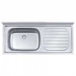 PIA DE APOIO EM ACO INOX 120X55CM TRAMONTINA FILO 56 EX