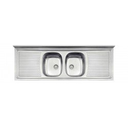 PIA DE APOIO TRAMONTINA RIBON 2C 34 EM AÇO INOX 160X55 CM