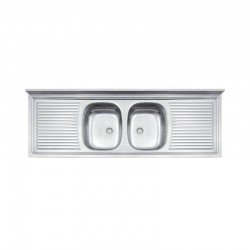 PIA DE APOIO EM ACO INOX 160X55CM TRAMONTINA RIBON 2C 34