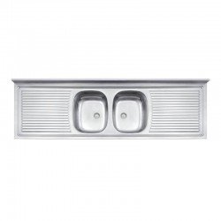 PIA DE APOIO EM ACO INOX 180X55CM TRAMONTINA RIBON 2C34