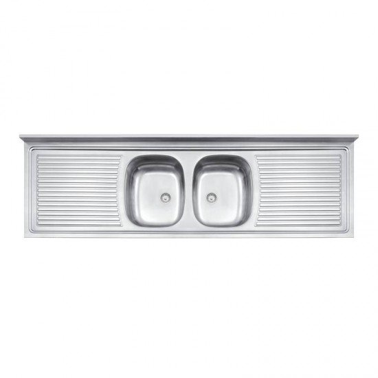 PIA DE APOIO EM ACO INOX 180X55CM TRAMONTINA RIBON 2C34