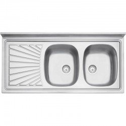 PIA DE APOIO EM ACO INOX 120X60CM TRAMONTINA STELLA 2C 34 PLUS DX