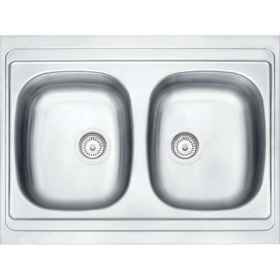 PIA DE APOIO EM ACO INOX 80X60CM TRAMONTINA STELLA 2C 34 R