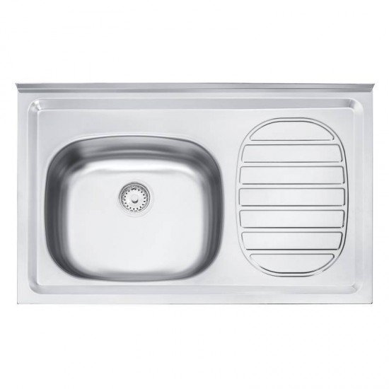 PIA DE APOIO EM ACO INOX 80X50CM TRAMONTINA FILO 40 FX EX