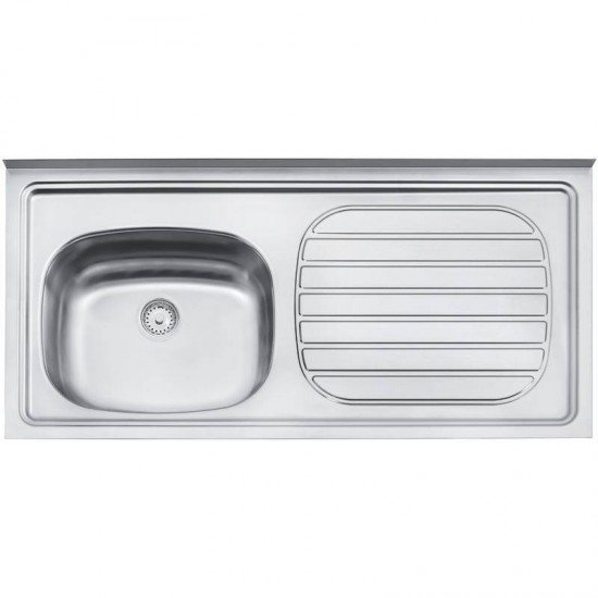 PIA DE APOIO EM ACO INOX 100X50CM TRAMONTINA FILO 40 FX EX