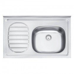 PIA DE APOIO EM ACO INOX 80X50CM TRAMONTINA FILO 40 FX DX