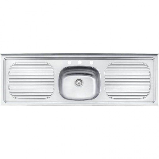 PIA ACO INOX 304 BA 150X50 1CC PERF TRAMONTINA