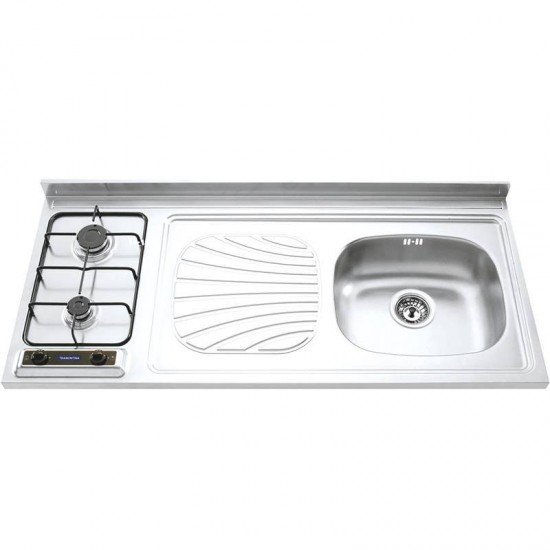 PIA-FOGAO INOX STAR 120X55 2GX/DX TRAMONTINA