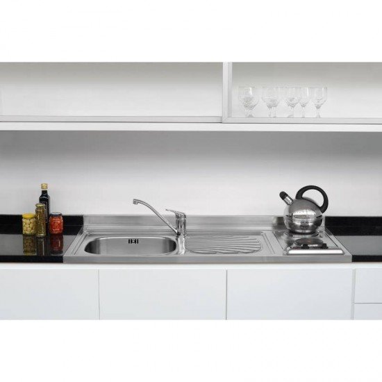 PIA FOGAO EM ACO INOX 120X60CM TRAMONTINA STAR 40 + 2ER DX