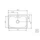 CUBA SOBREPOR INOX 69X49 MORGANA + TORNEIRA MISTURADORA INOX ANGOLARE + ACESSORIOS