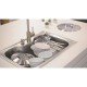 CUBA SOBREPOR INOX 69X49 MORGANA + TORNEIRA MISTURADORA INOX ANGOLARE + ACESSORIOS