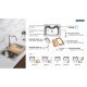CUBA SOBREPOR INOX 69X49 MORGANA + TORNEIRA MISTURADORA INOX ANGOLARE + ACESSORIOS