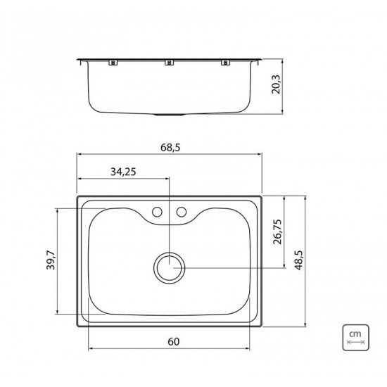 CUBA DE SOBREPOR EM AÇO INOX, COM DOSADOR DE SABAO, CESTO COADOR TORNEIRA TRAMONTINA