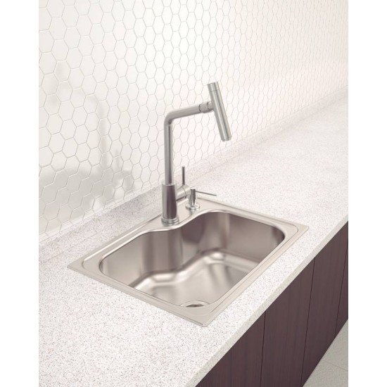 CUBA DE SOBREPOR MORGANA COMPACT 48 FX EM AÇO INOX COM ACABAMENTO ACETINADO 55 X 42 CM COM VÁLVULA TRAMONTINA