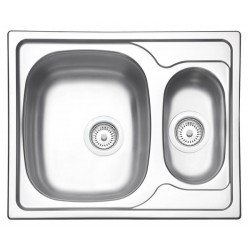 CUBA SOBREP ACO INOX BA 62X50 1,5C SF PERF