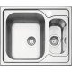 CUBA SOBREPOR TRAMONTINA 1 CUBA E AUXILIAR EM ACO INOX ACETINADO 62X50CM COM VALVULA MAREA 1.5C 34
