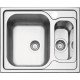 CUBA SOBREPOR TRAMONTINA 1 CUBA E AUXILIAR EM ACO INOX ACETINADO 62X50CM COM VALVULA MAREA 1.5C 34