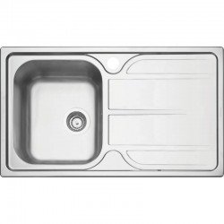 CUBA SOBREPOR TRAMONTINA EM ACO INOX 86X50CM COM ESCORREDOR E VALVULA  MAREA 34