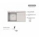 CUBA DE SOBREPOR DESIGN COLLECTION SMOOTH 1C 40 EX AÇO INOX ACABAMEN SCOTCH BRITE 86X52CM TRAMONTINA