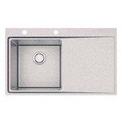 CUBA DE SOBREPOR DESIGN COLLECTION SMOOTH 1C 40 EX AÇO INOX ACABAMEN SCOTCH BRITE 86X52CM TRAMONTINA