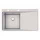 CUBA DE SOBREPOR DESIGN COLLECTION SMOOTH 1C 40 EX AÇO INOX ACABAMEN SCOTCH BRITE 86X52CM TRAMONTINA