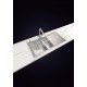 CUBA DE SOBREPOR DESIGN COLLECTION SMOOTH 1.5C 34 EX EM AÇO INOX COM ACABAMENTO SCOTCH BRITE 100X52