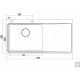 CUBA DE SOBREPOR DESIGN COLLECTION SMOOTH 1C 50 PLUS  AÇO INOX ACAB SCOTCH BRITE 100X52CM TRAMONTINA