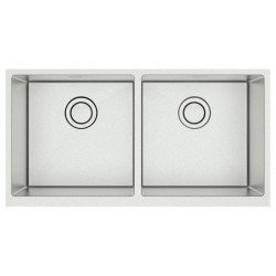 CUBA TRAMONTINA DESIGN COLLECTION QUADRUM FARM 2C 40 COM ACABAMENTO SCOTCH BRITE E 2 CUBAS