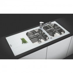 CUBA SOBRE. TRAMONTINA VIDRO BRANCO 116X50 2CCF