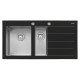 CUBA SOBREPOR ACO INOX COM TAMPO DE VIDRO 100X52  1.5C TRAMONTINA