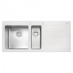 CUBA SOBREPOR ACO INOX COM TAMPO DE VIDRO 116X52 1.5C TRAMONTINA