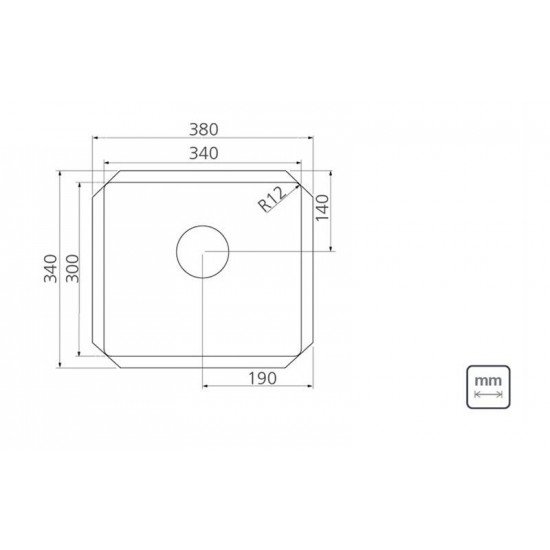 CUBA DE EMBUTIR UNDERMOUNT EM AÇO INOX COM ACABAMENTO SCOTCH BRITE 34 U 34X30 CM TRAMONTINA