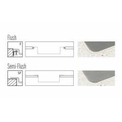 CUBA DESIGN COLLECTION QUADRUM EM AÇO INOX COM ACABAMENTO SCOTCH BRITE 17X40 CM TRAMONTINA