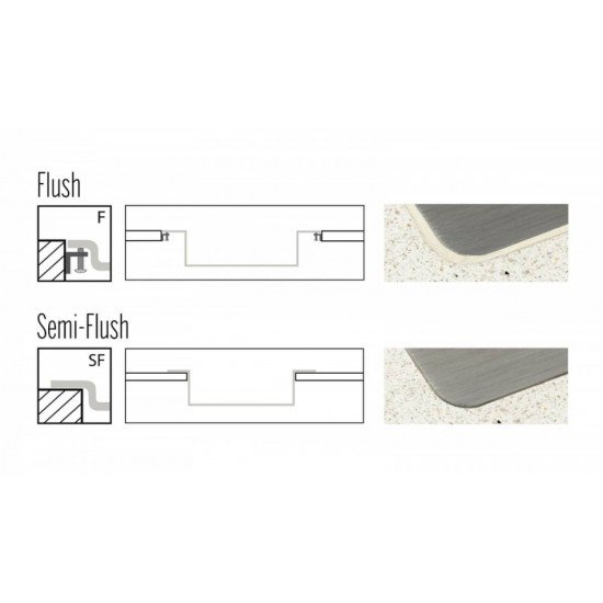 CUBA DESIGN COLLECTION QUADRUM EM AÇO INOX COM ACABAMENTO SCOTCH BRITE 34X40 CM TRAMONTINA