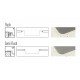 CUBA DESIGN COLLECTION QUADRUM EM AÇO INOX COM ACABAMENTO SCOTCH BRITE 34X40 CM TRAMONTINA