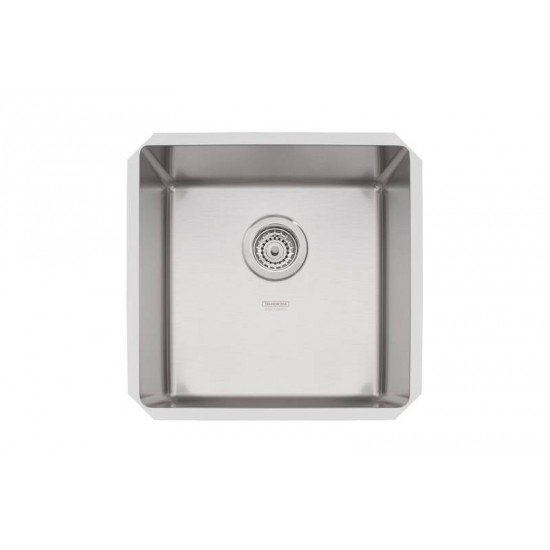 CUBA DEBUTIR DESIGN COLLECTION QUADRUM UNDERMOUNT AÇO INOX ACAB SCOTCH BRITE 40U 40X40 CM TRAMONTINA
