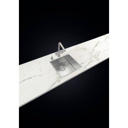 CUBA DESIGN COLLECTION QUADRUM EM AÇO INOX COM ACABAMENTO SCOTCH BRITE 45X40 CM TRAMONTINA