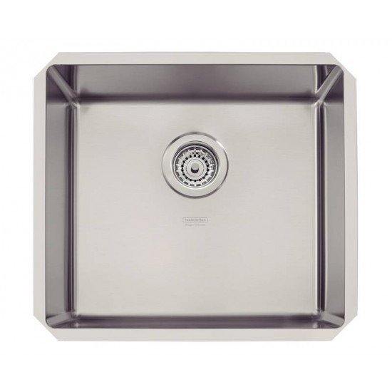 CUBA DEBUTIR DESIGN COLLECTION QUADRUM UNDERMOUNT AÇO INOX ACAB SCOTCH BRITE 45U 45X40 CM TRAMONTINA