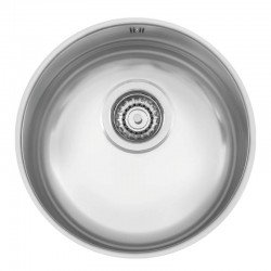 CUBA REDONDA TRAMONTINA EM ACO INOX ACETINADO 35CM BL COM VALVULA COM ESCAPE