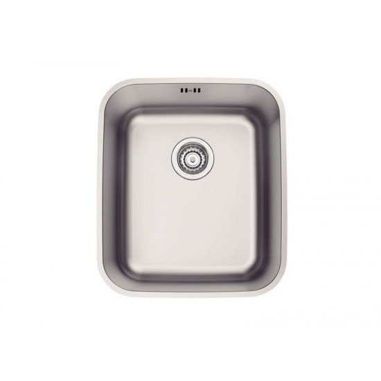 CUBA DE EMBUTIR DORA 34 BL R6 EM AÇO INOX ACETINADO COM VÁLVULA E ESCAPE 34X40 CM TRAMONTINA