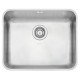 CUBA RETANGULAR ACO INOX 304 ACETINADO 50X40X18 50BL R5 COM VALVULA DE 4 1/2 COM ESCAPE. TRAMONTINA