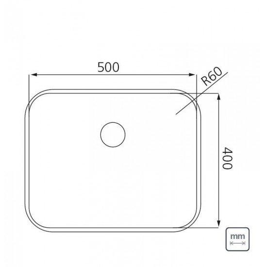 CUBA DE EMBUTIR DORA 50 BL R6 EM AÇO INOX ACETINADO COM VÁLVULA 50X40 CM TRAMONTINA