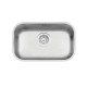 CUBA RETANGULAR TRAMONTINA EM ACO INOX ACETINADO 47X30CM BL COM VALVULA COM ESCAPE