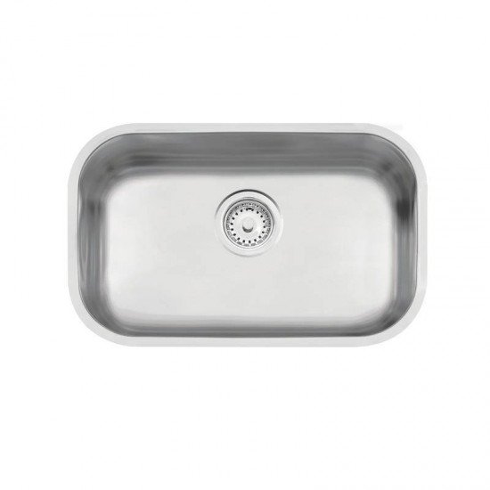 CUBA RETANGULAR TRAMONTINA EM ACO INOX ACETINADO 47X30CM BL COM VALVULA