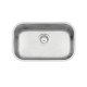 CUBA RETANGULAR TRAMONTINA EM ACO INOX ACETINADO 47X30CM BL COM VALVULA