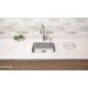 CUBA RETANGULAR TRAMONTINA EM ACO INOX ALTO BRILHO 47X30CM BL COM VALVULA