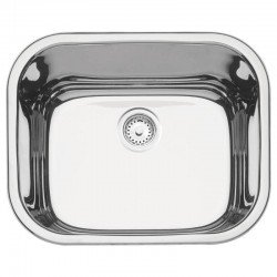 CUBA EM ACO INOX ALTO BRILHO 50X40CM COM VALVULA MAXI CUBA 50 PLUS BS