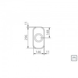 CUBA RETANGULAR EM ACO INOX ACETINADO 15X30CM COM VALVULA- AUXILIAR 15 BL